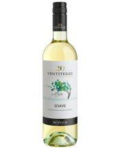  Zonin Ventiterre Soave  750ML This Italian white wine from the northern region of Veneto is light and fresh with just a hint of floral lemony creaminess making it a perfect accompaniment to any antipasto seafood or lighter style pasta dish.&nbsp;This wine shows straw-yellow colour with appealing, brilliant reflections. On the nose it offers scents of white flowers, combined with those of slightly green apples. It is a wine of great elegance, offering aromas of good intensity, superbly balanced and persistent, with a delicate