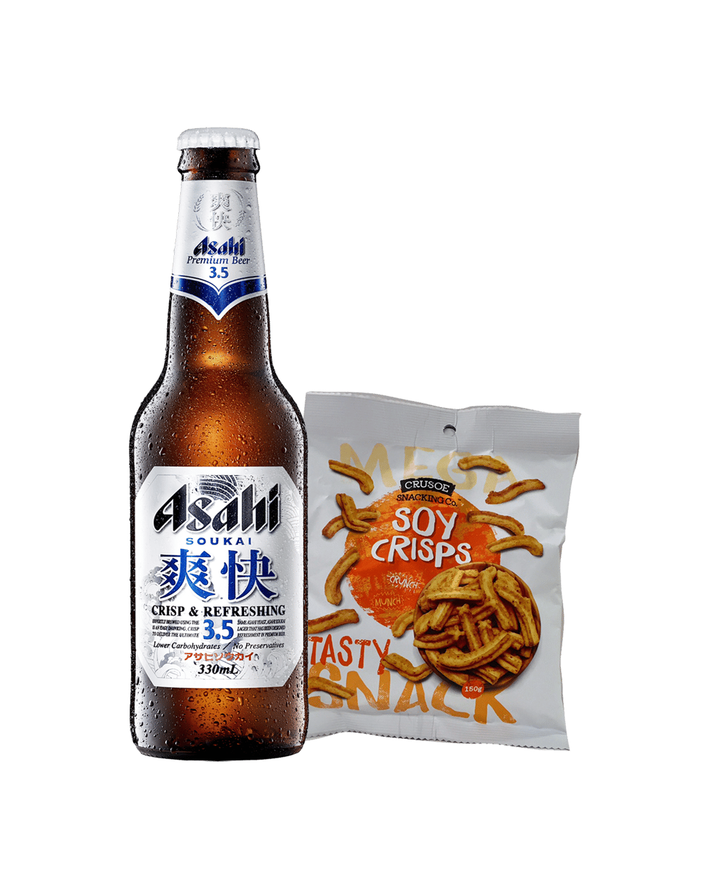 Buy Asahi & Crusoe Beer Bundle Online (Lowest Price Guarantee) Best