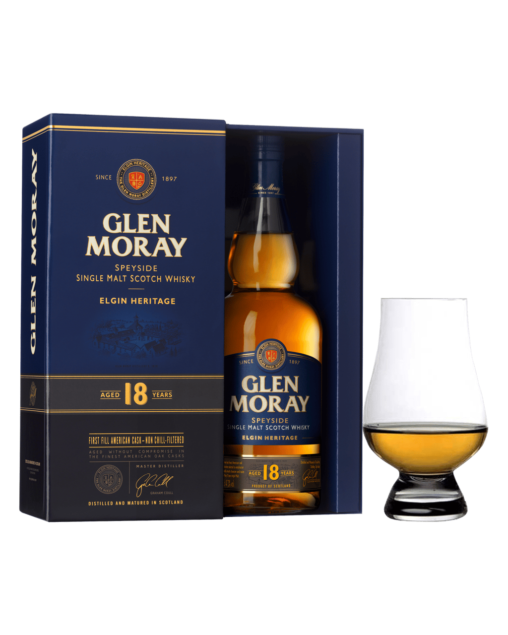 GLEN MORAY GLENCAIRN SINGLE MALT SCOTCH TASTING GLASS 