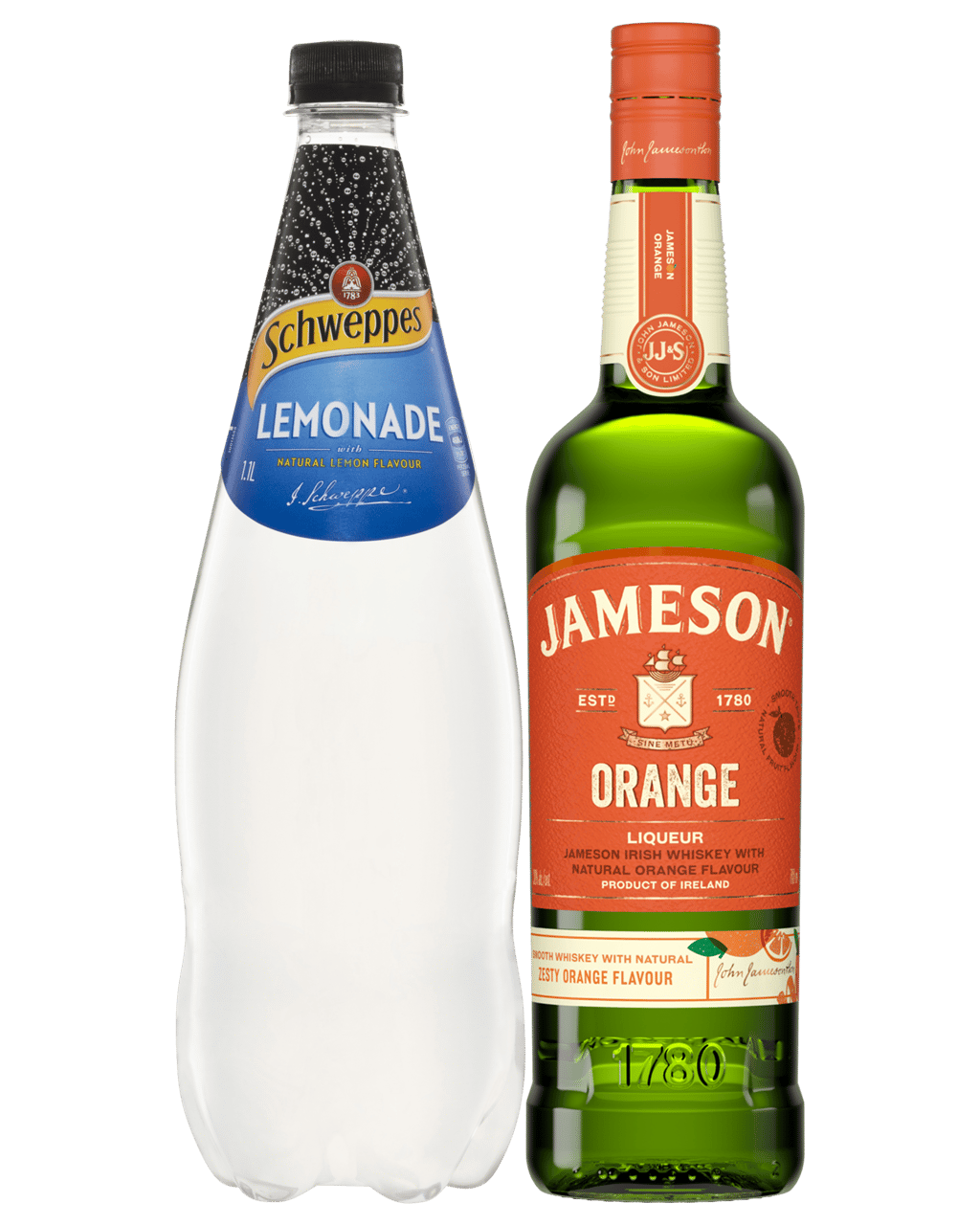 Buy Jameson Orange 700ml & Schweppes Lemonade 1l Bundle Online (Lowest