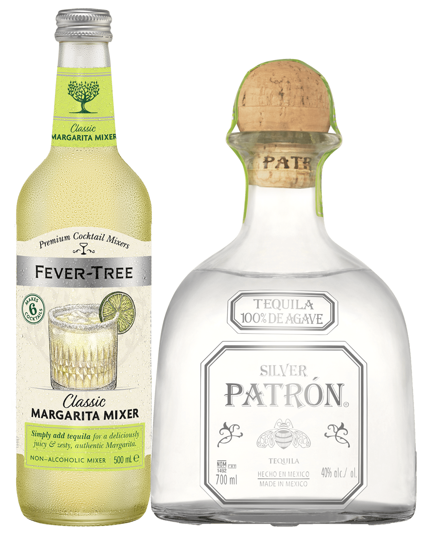Patron Blanco 700ml & Fever Tree Margarita 500ml Bundle (Unbeatable