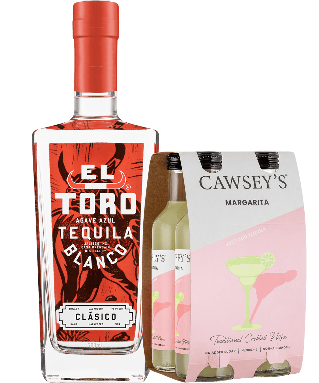 El Toro Tequila Blanco 700ml & Cawseys Margarita Mixer 300ml Bundle ...