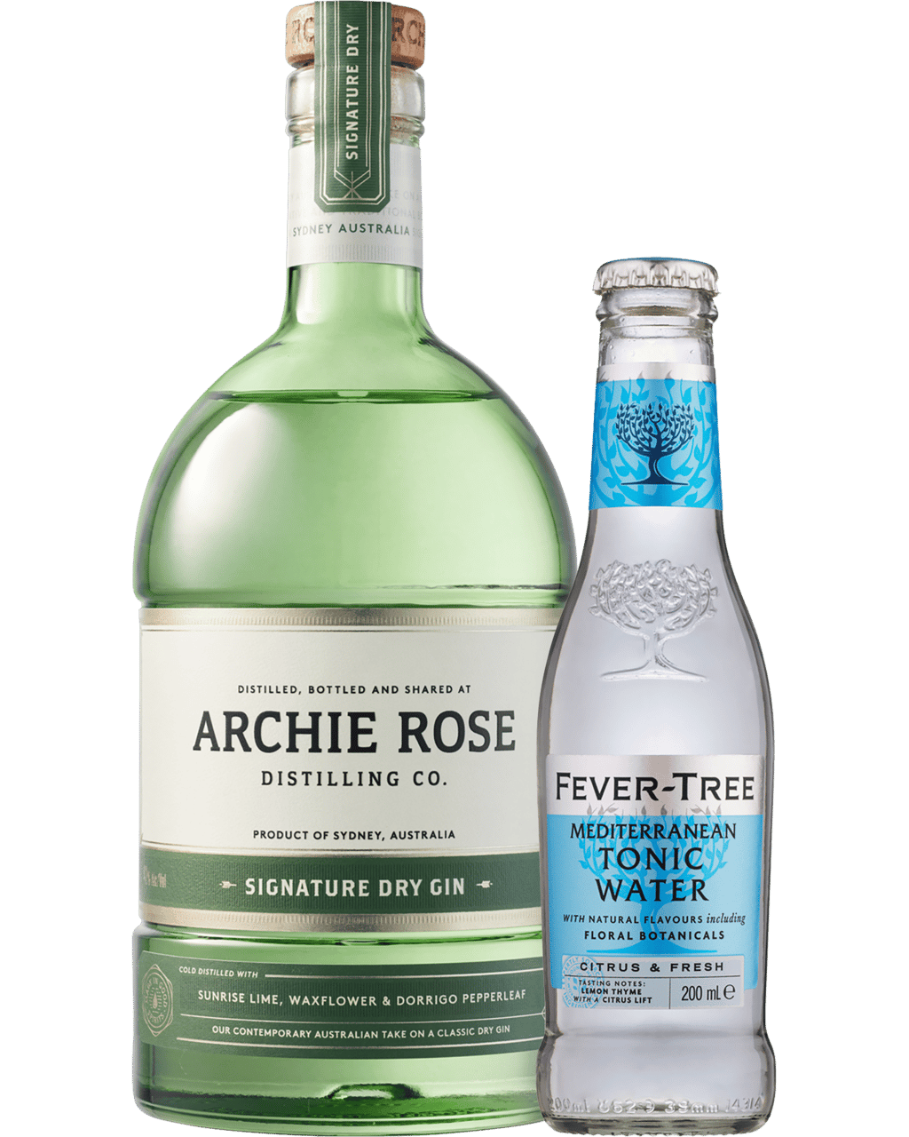Buy Archie Rose Gin 700ml & Fever Tree Tonic Water 200ml Bundle Online