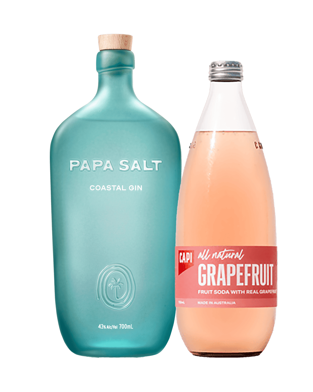 Buy Papa Salt Gin 700ml And Capi Grapefruit 750ml Bundle Online (Low ...