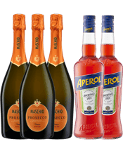  Aperol Spritz With Maschio<br>Prosecco Bundle   Festive Flavours. Italian icons. These liqueurs bring craft and conversation to every Christmas celebration. 2 X APEROL APERITIVO 700ML & 3 X MASCHIO PROSECCO BUNDLE<br><br /><br><br />The perfect entertaining pack for gatherings. A proper Aperol spritz tastes like summertime in Italy and looks like a golden orange sunset. I’ll gladly sip one on our front porch now, overlooking our overgrown front yard, and later, with a view of the Italian Riviera. For every 3 parts of Prosecco, use 2 parts of