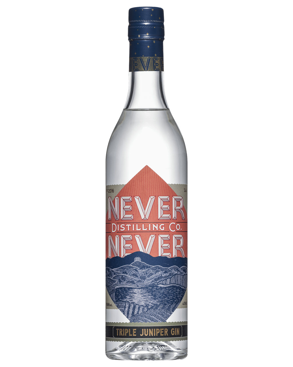 Buy Never Never Distilling Co Triple Juniper Gin 500ml Online (Lowest
