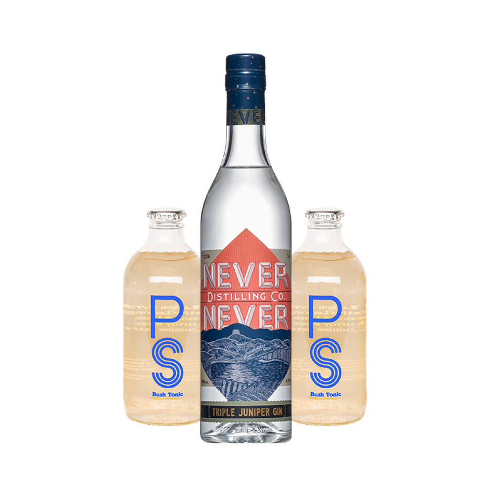 Buy Gin & Tonic Bundle Never Never Triple Juniper Gin And Ps40 Bush