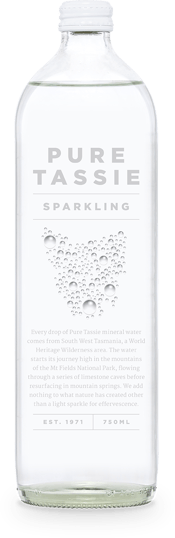  Pure Tassie Sparkling Water<br>750ml  750mL Pure Tassie Sparkling Water 750mL