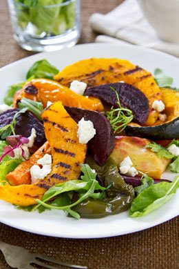 Roasted Pumpkin and Beetroot Salad