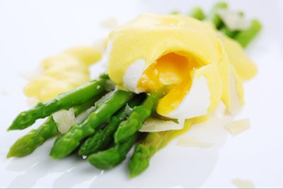 Food and Wine Matching - Steamed asparagus and poached eggs